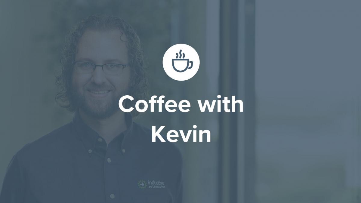 Headshot of Kevin McClusky with icon of teacup