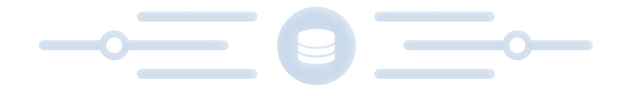 Database icon divider graphic
