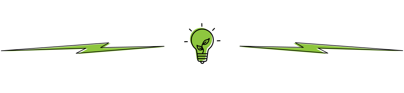 Divider graphic energy efficiency icon