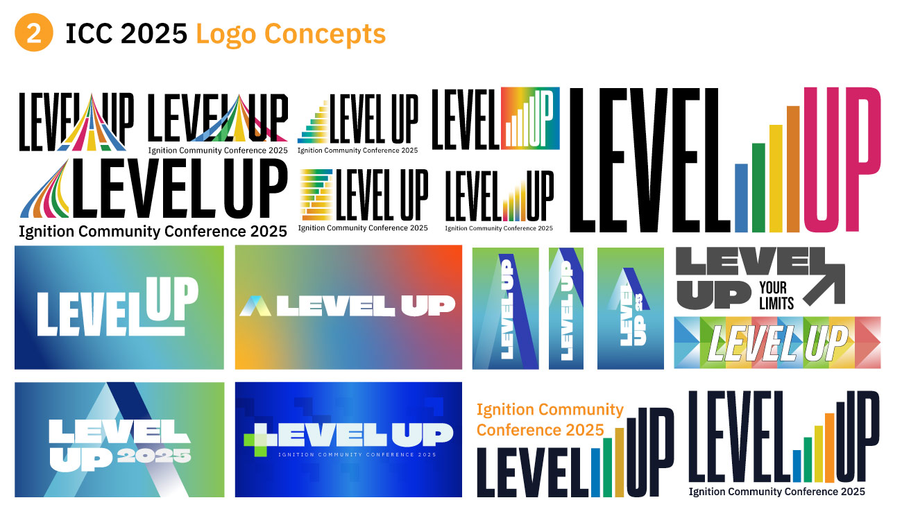 ICC 2025 logo concepts
