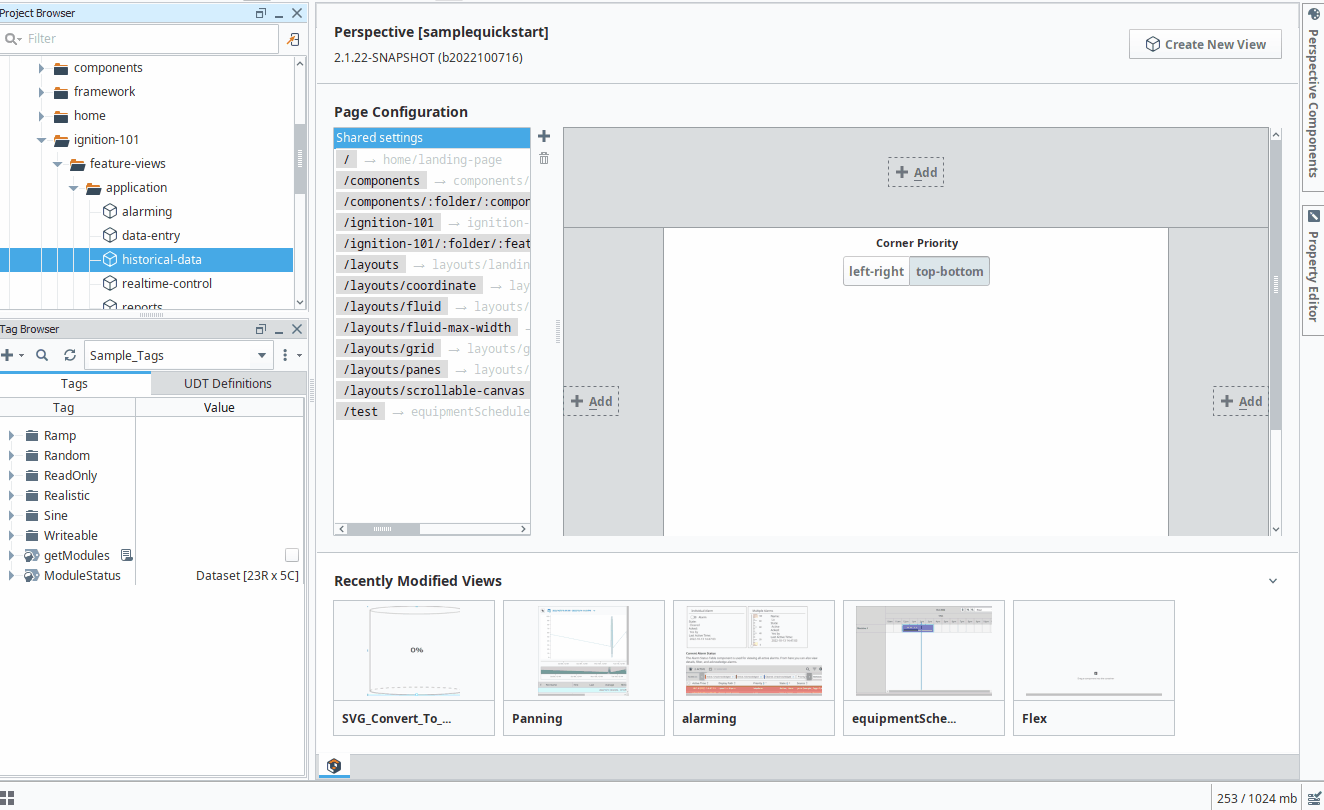 Configuration Explorer gif