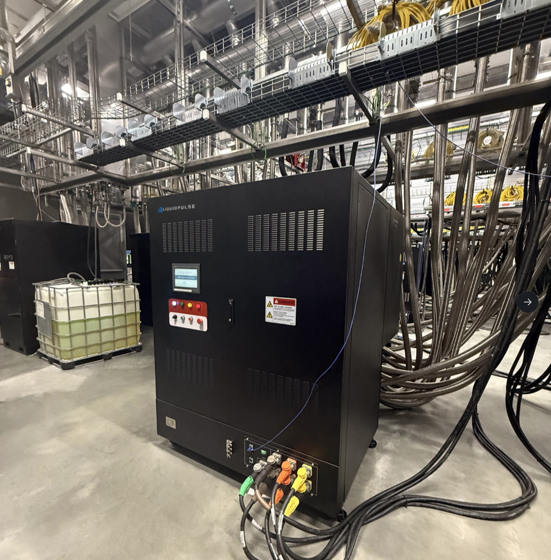 liquid load bank testing of the technical water loop prior to server rack installation
