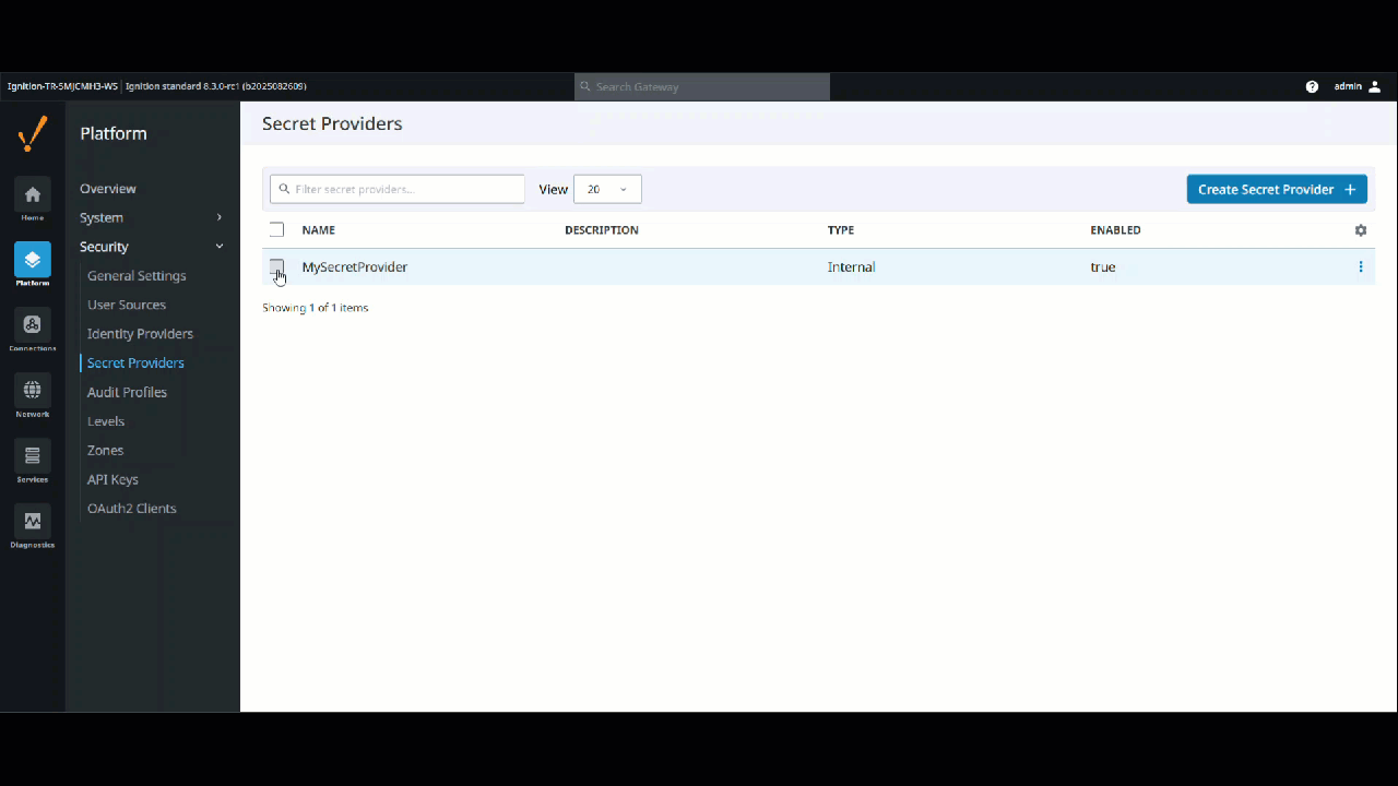 Gateway Secrets Management