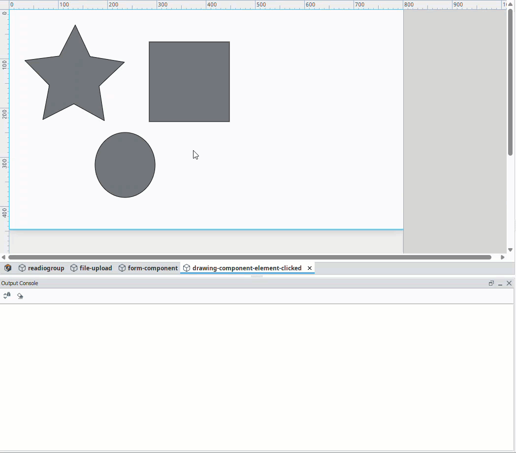 onElementClick event in Perspetcive's Drawing Component