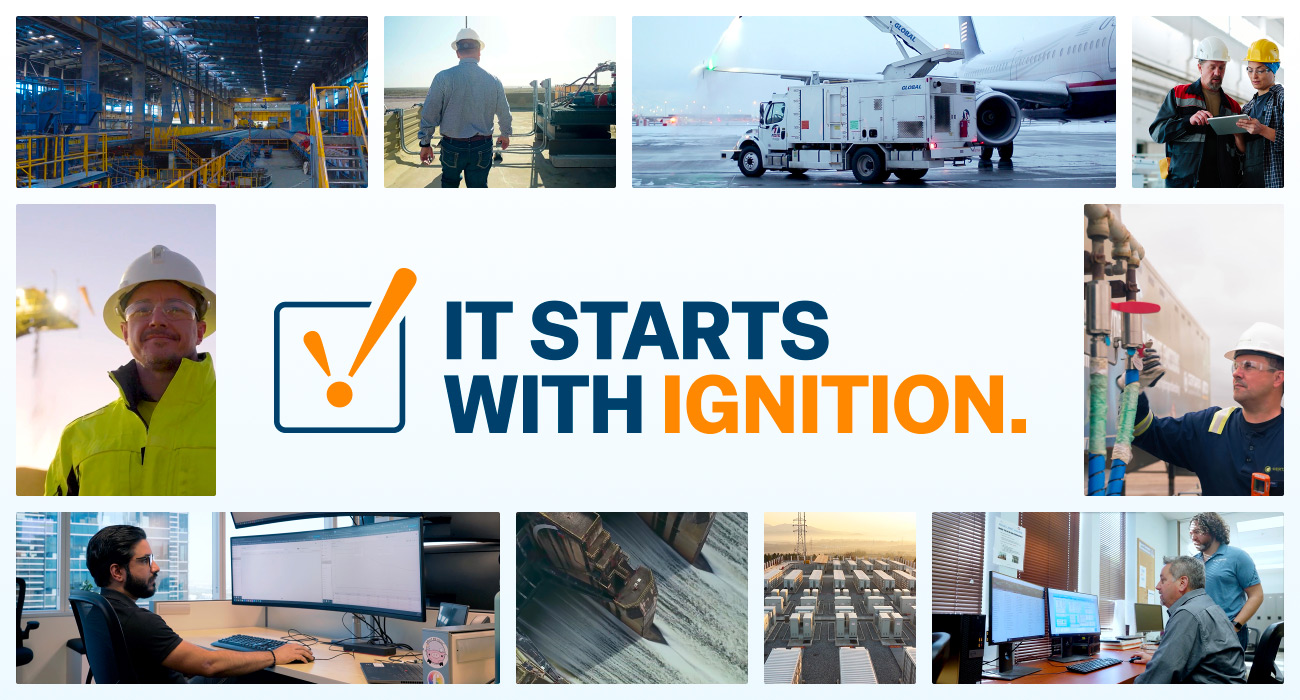 "It Starts With Ignition: Four Words. One Community. Unlimited Stories." feature graphic