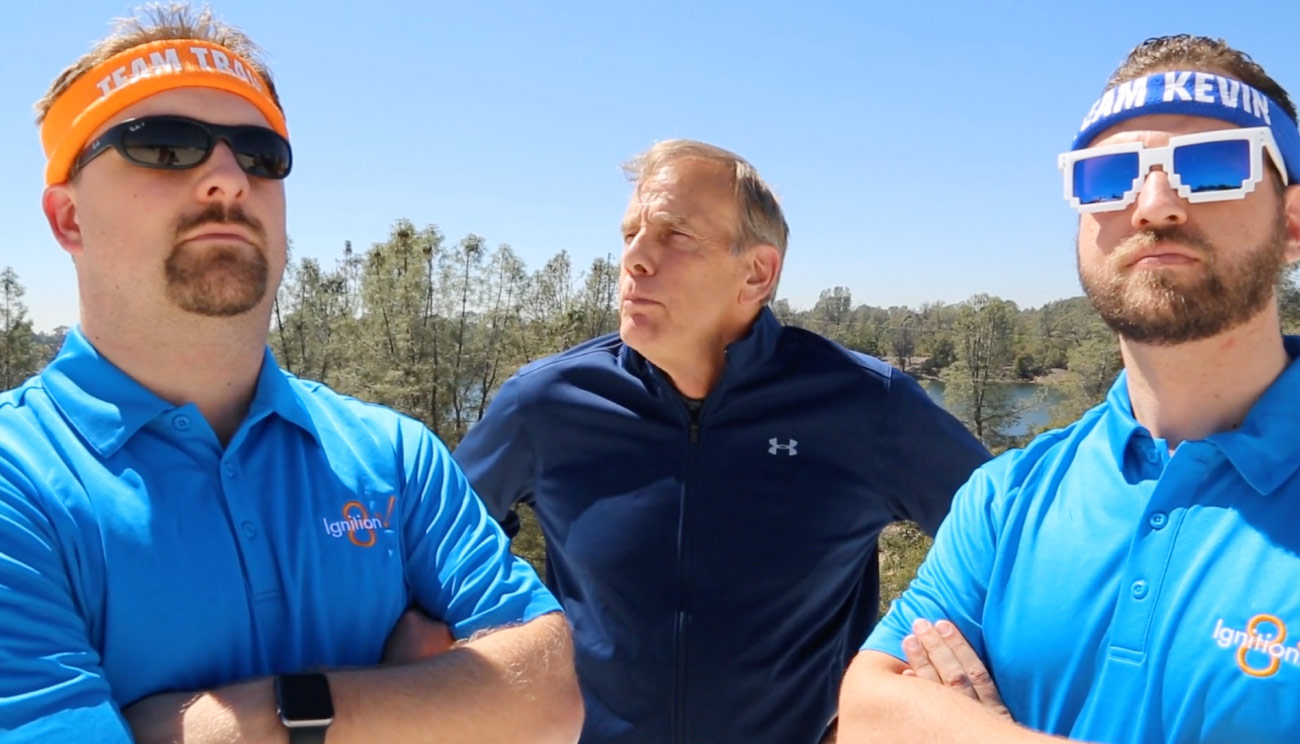 Kevin, Travis, and Don train for Build-a-Thon