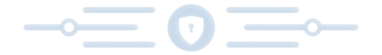 Security shield divider graphic