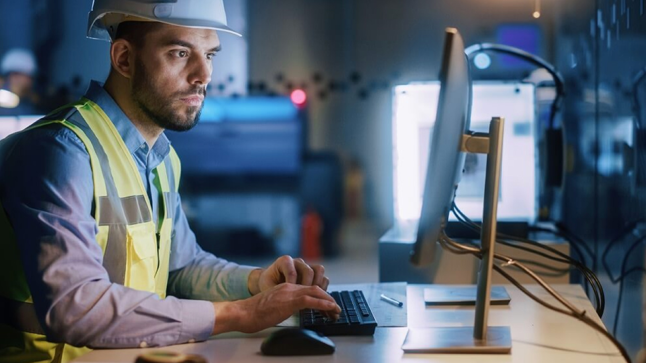 Worker viewing Ignition screen